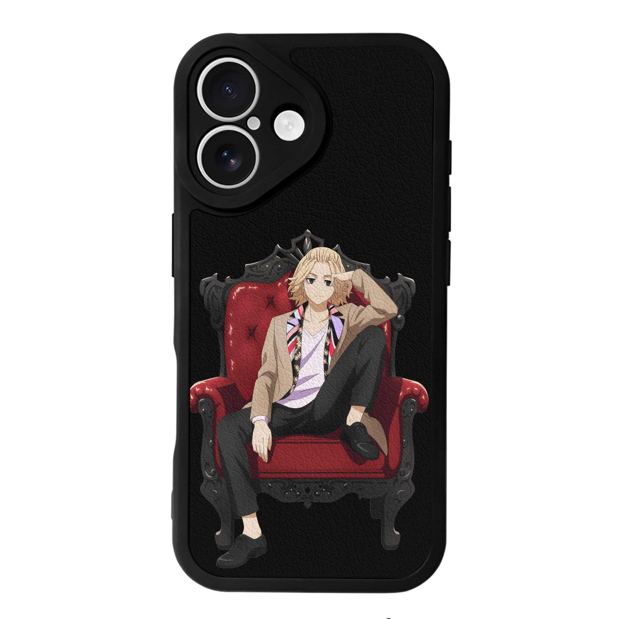 （画像用） 東京リベンジャーズ Tokyo Revengers 【iPhone 16シリーズ対応】シリコンスマホケース（レザー調） 材質：シリコン
